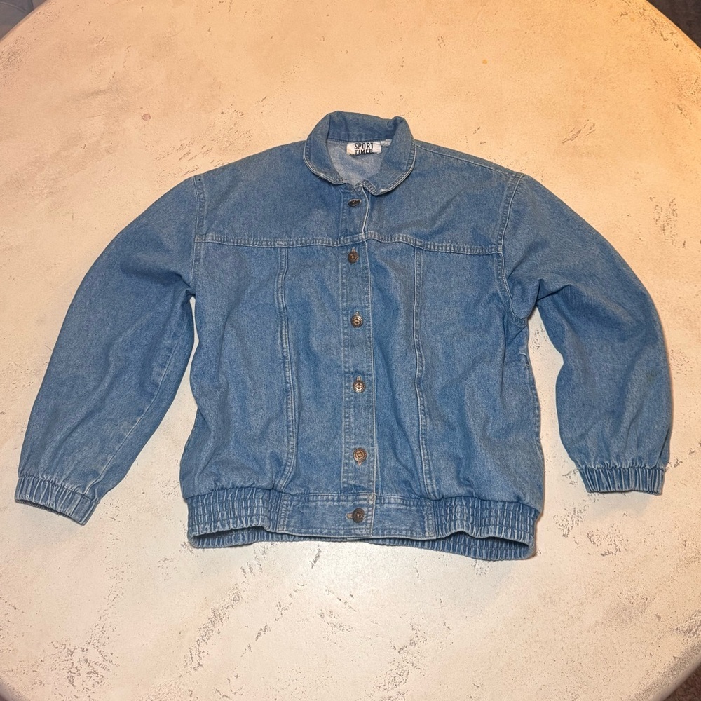 Vintage 90s Sport Timer Denim Jacket
